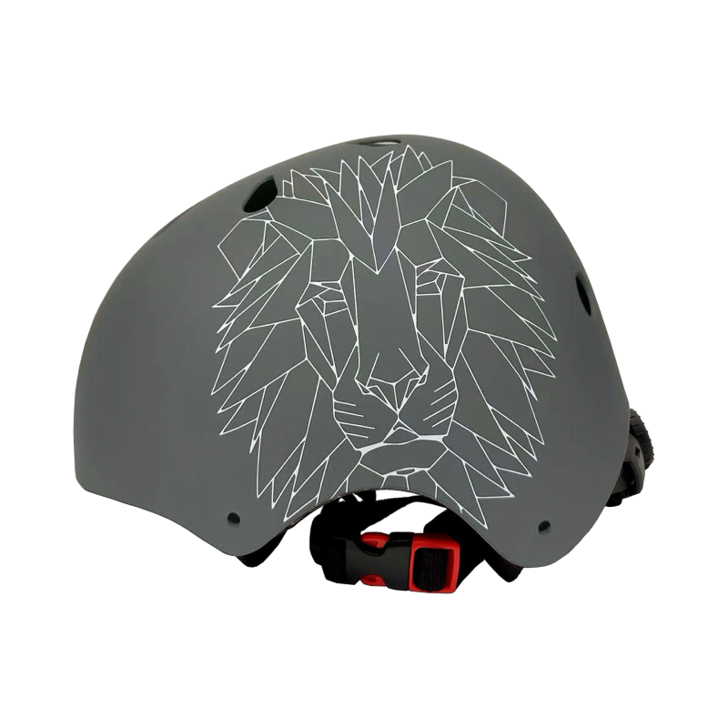 קסדת פעלולים מקצועית לילדים LEO PRO עם 11 פתחי אוורור - אפור